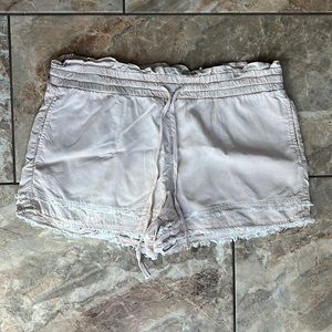 Women’s Khaki Fringe Shorts by Bella Dahl